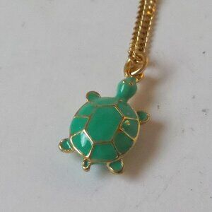 J crew critter necklace turtle